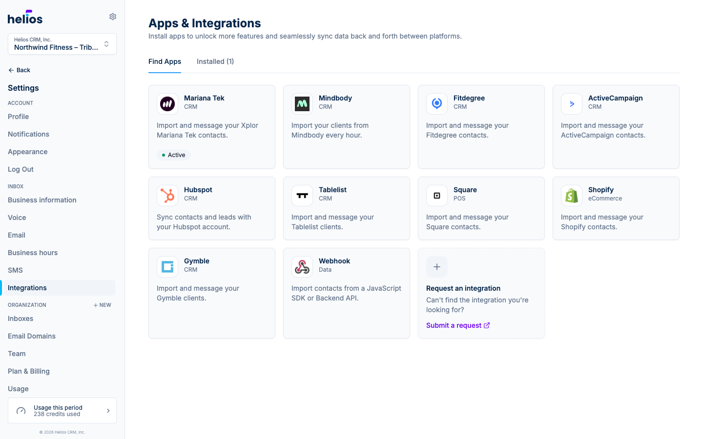 The integrations directory