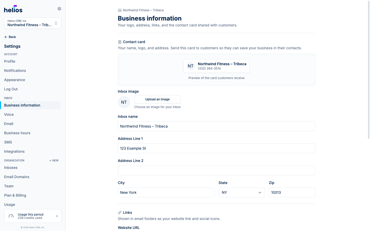 The redesigned inbox settings